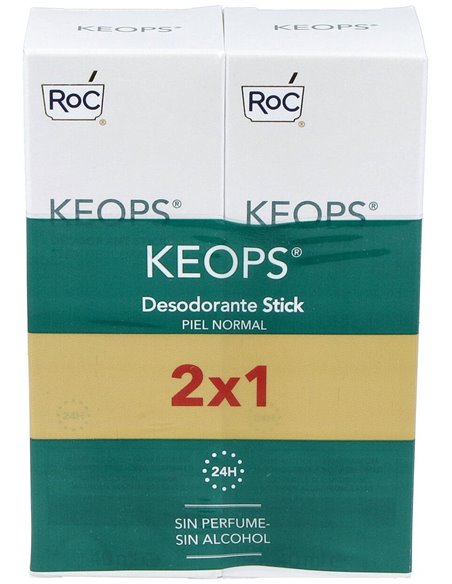 Pack Roc Keops Deo Stick Piel Normal 2X40Ml. de Roc