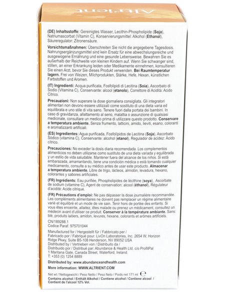 Altrient Vitamina C Liposomal 30 Sobres Altrient