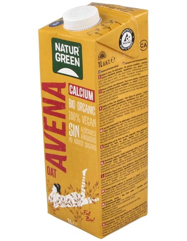 Bebida Vegetal De Avena  1Lt 6Uds. de Naturgreen