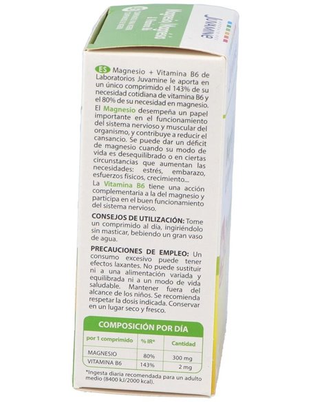 Juvamine Magnesio + B6 45Comp. de Juvamine