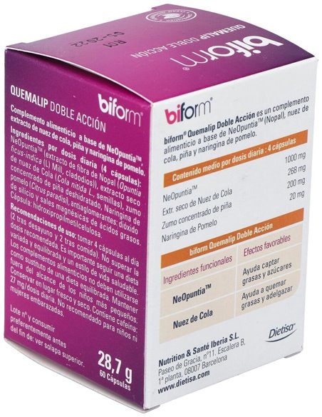 Biform Quemalip 60Cap. de Dietisa (Dielisa)