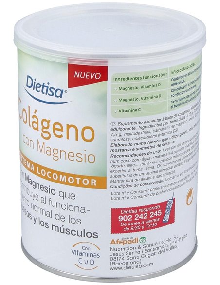 Colágeno Con Magnesio  Envase 350 G(29 Días) de Dielisa®
