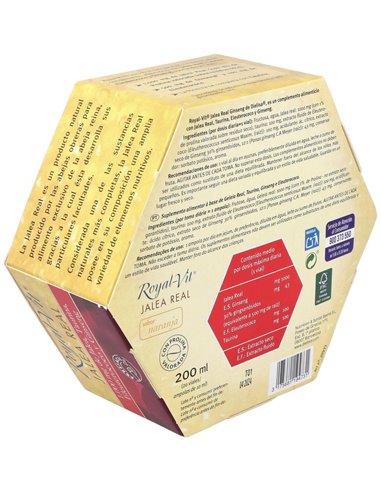 Jalea Real Royal Vit Ginseng 1000Mg Taurina  20Amp de Dietisa (Dielisa)