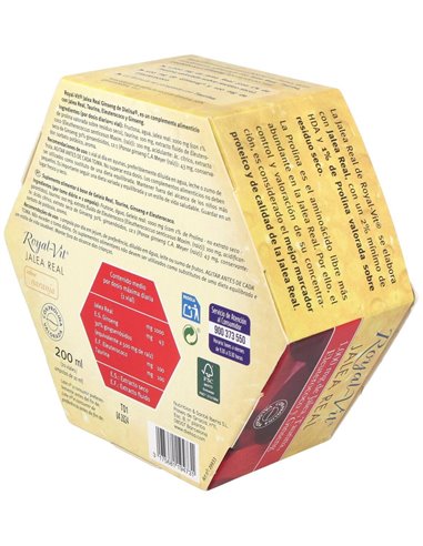 Jalea Real Royal Vit Ginseng 1000Mg Taurina  20Amp de Dietisa (Dielisa)
