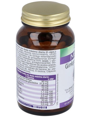 Mega Ginkgo Complex  Envase 60 Cápsulas(30 Dias) de Dielisa®