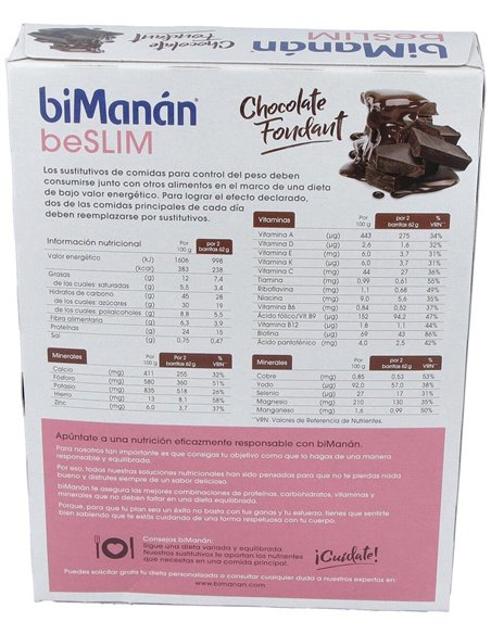 Barritas Chocolate Fondant 10Ud. de Bimanan