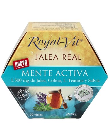Royal-Vit Mente Activa Envase Que Contiene 20 Viales de Royal-Vit®