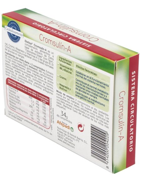 Cromsulín-A  Envase 48 Comp.(24 Días) de Dielisa®