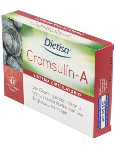 Cromsulín-A  Envase 48 Comp.(24 Días) de Dielisa®