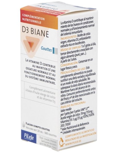 D3 Biane 20Ml. de Pileje