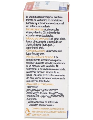 D3 Biane 20Ml. de Pileje