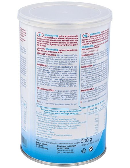 Ergynutril (Proteinas) Capuccino Polvo 300Gr. de Nutergia