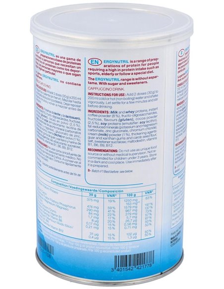 Ergynutril (Proteinas) Capuccino Polvo 300Gr. de Nutergia