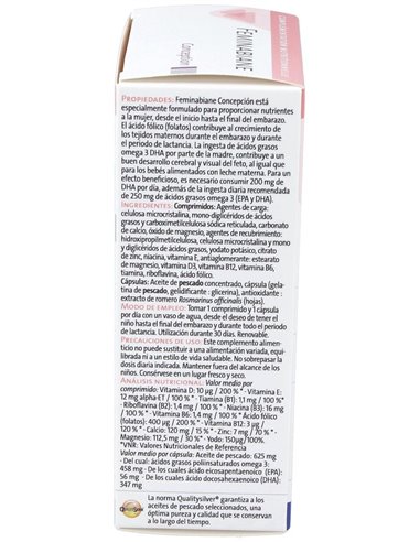 Feminabiane Concepción  30 comp-30 cáp de Pileje