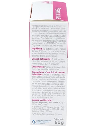 Permealine Sabor Naranja 20Sticks de Pileje