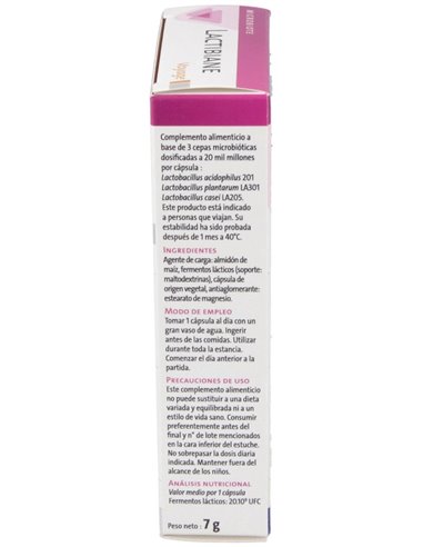 Lactibiane Voyage 14 cápsulas de Pileje