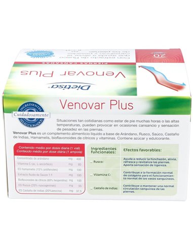 Venovar Plus   Envase 20 Viales(20 Días) de Dielisa®