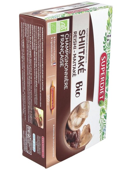 Shitake-Maitake-Reishi Bio 20Amp. de Superdiet