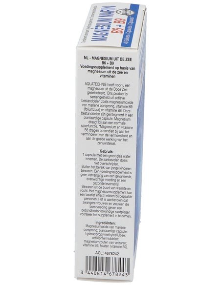 Magnesio Marino+B6+B9 40Cap. Biotechnie de Biover