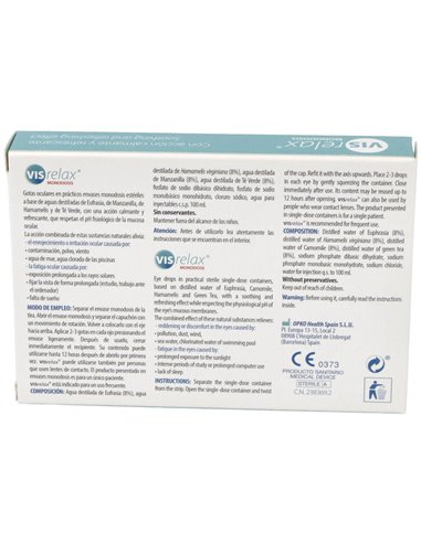 Vis Relax Gotas Oculares 10Monodosis de Pharmadiet