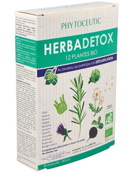 Herbadetox Bio (Herbadraine) 20Amp. Phytoceutic de Phytoceutic