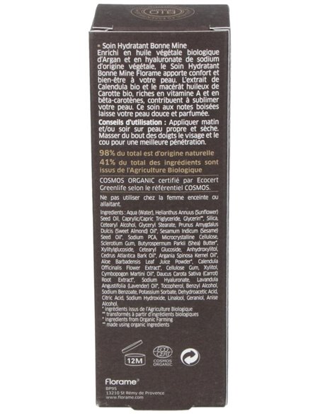 Crema Hidratante Buena Cara Hombre 50Ml. de Florame