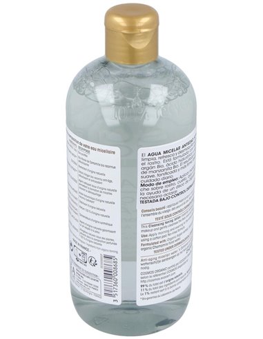 Agua Micelar Antiedad Hialuronico-Argan 500Ml. Bio de So´Bio Etic