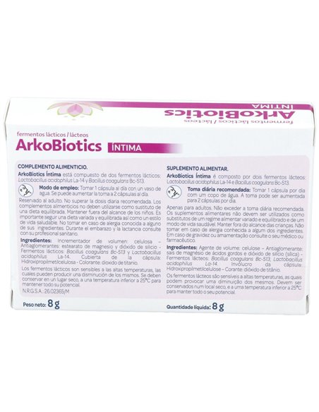 Arkobiotics Intima 20Cap. de Arkopharma