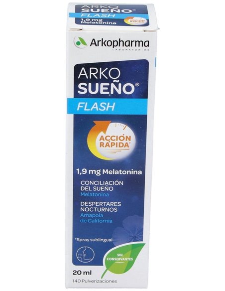 Arkorelax Sueño Flash Spray Sublingual 20Ml. de Arkopharma