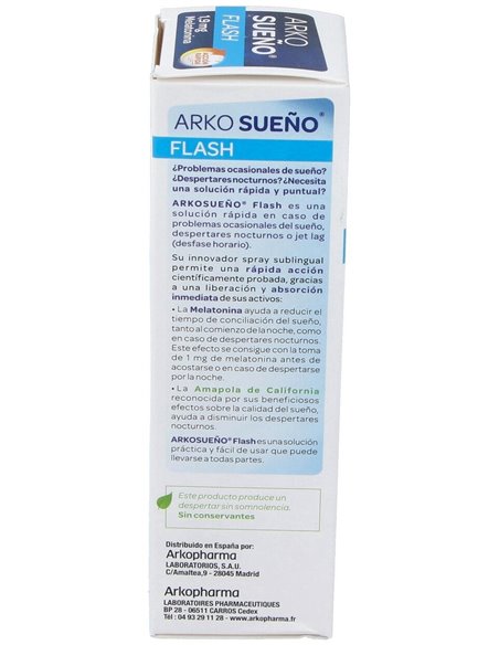 Arkorelax Sueño Flash Spray Sublingual 20Ml. de Arkopharma