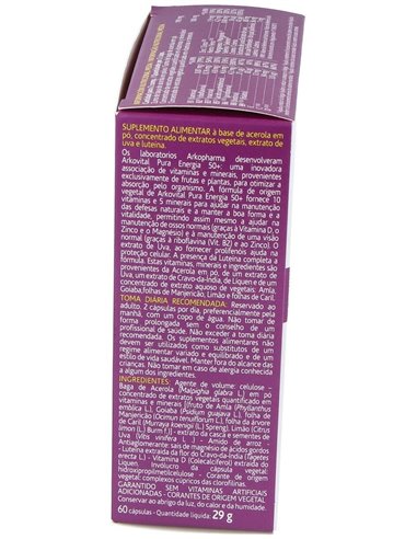 Arkovital Pura Energia Senior +50 60Cap. de Arkopharma
