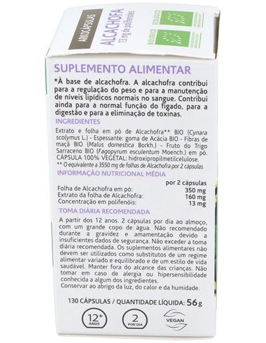 Alcahofa 130Arkocapsulas. Bio de Arkopharma