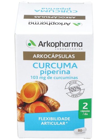 Curcuma 80Arkocapsulas. Bio de Arkopharma