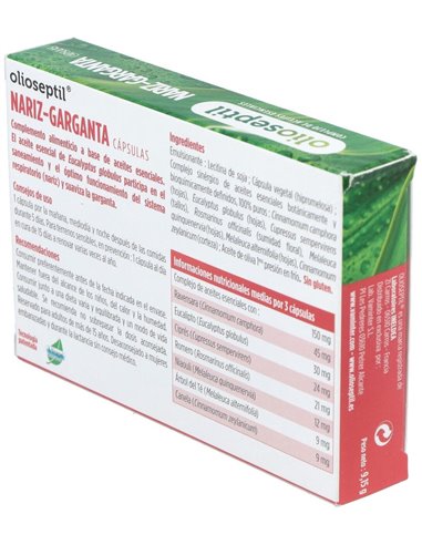 Olioseptil Sinus 15Cap. de Ineldea