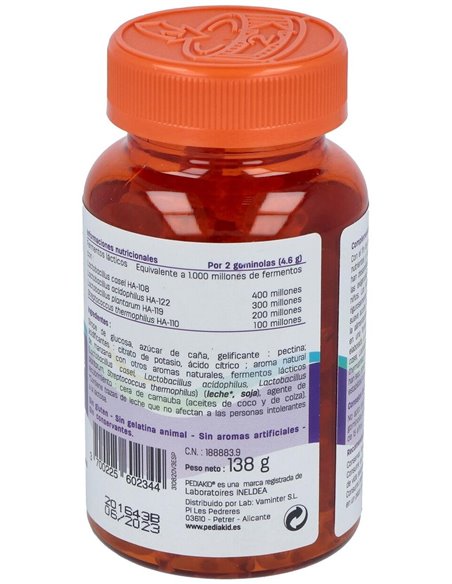 Pediakid Gominolas Probioticos 60Gominolas de Ineldea