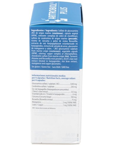 Artrobiol Plus Glucosamina+Condroitina 120Cap. de Ineldea
