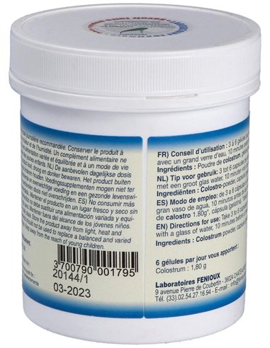 Calostrum 300Mg. 200Cap. de Fenioux