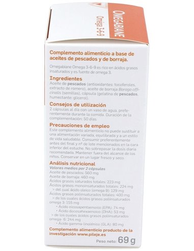 Omegabiane Omega 3-6-9 100Cap. de Pileje