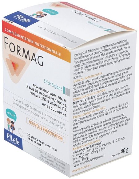 Formag Stick Niño 20 sticks de Pileje
