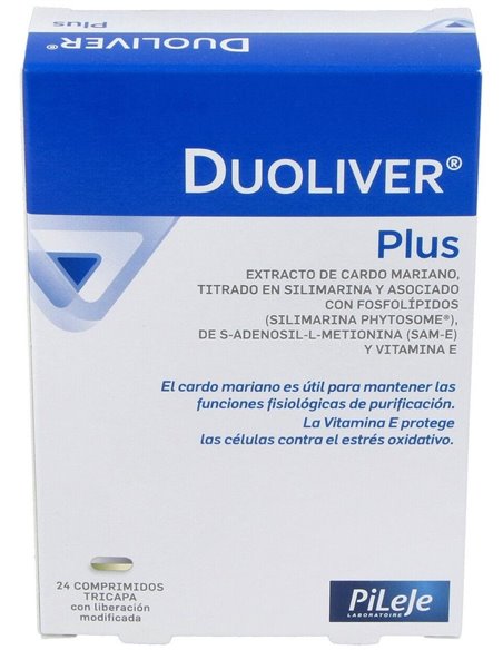 Duoliver Plus 24 comprimidos de Pileje
