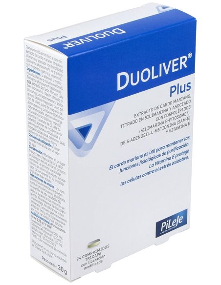 Duoliver Plus 24 comprimidos de Pileje