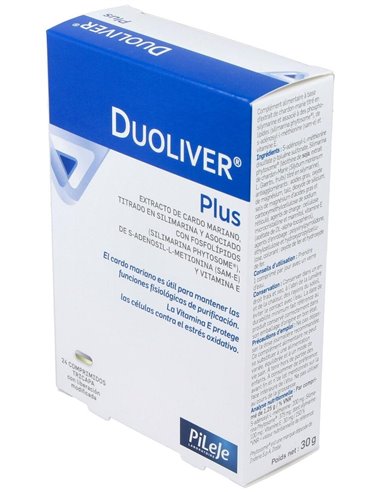 Duoliver Plus 24 comprimidos de Pileje