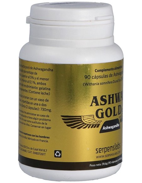 Ashwagold Ashwagandha 90Cap. de Serpens