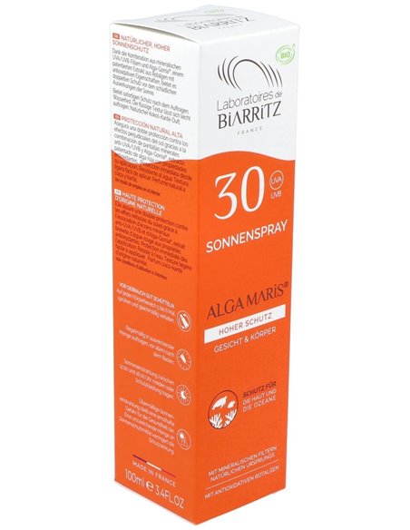 Spray Solar Cara Y Cuerpo Spf30 100Ml. Bio de Alga Maris - Lab. Biarritz