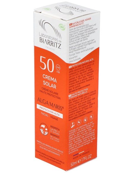 Crema Solar Facial Spf50 50Ml. Bio de Alga Maris - Lab. Biarritz