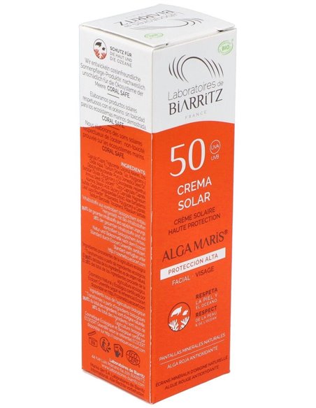 Crema Solar Facial Spf50 50Ml. Bio de Alga Maris - Lab. Biarritz