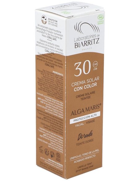 Crema Facial Color Dorado Spf30 50Ml. de Alga Maris - Lab. Biarritz
