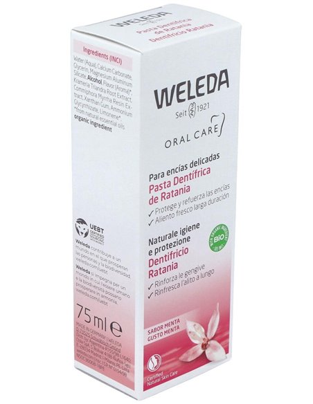 Pasta Dentifrica De Ratania-Mineral de Weleda