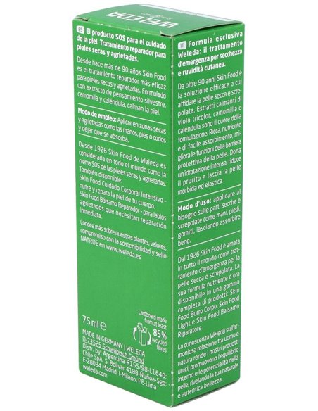 Skin Food Crema De Plantas Medicinales 75Ml. de Weleda