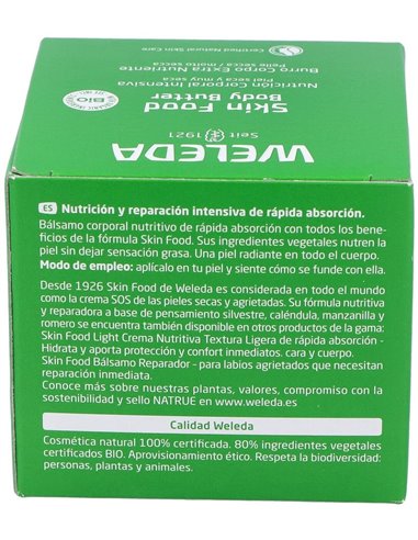 Skin Food Body Butter Manteca Corporal 150Ml. de Weleda
